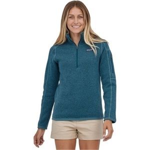 Patagonia Better Teal Sweater 1/4-Zip Fleece Jacket - Women's